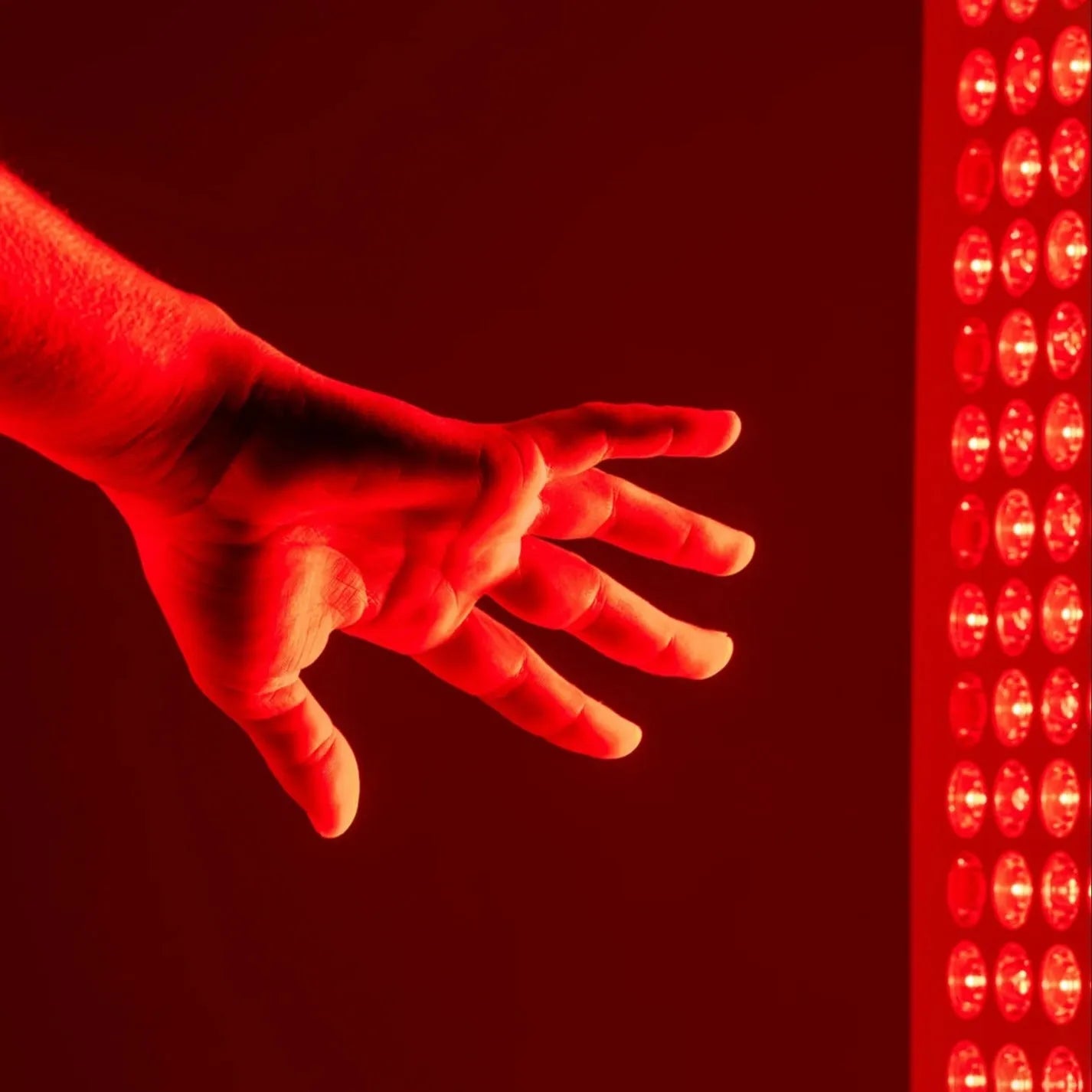 red light therapy supports ATP production, skin health, and recovery using 660nm, 850nm, and 1060nm full-spectrum light.