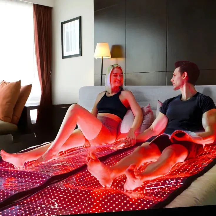 Infrared red light therapy sleeping bag for full body recovery
